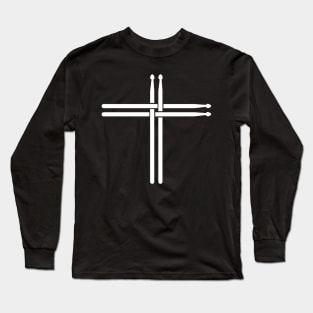 Drum Stick Cross Long Sleeve T-Shirt